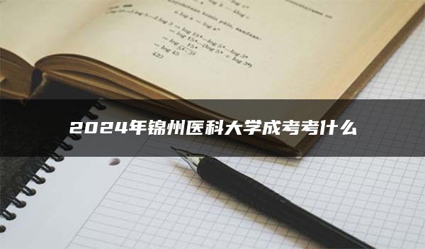 2024年锦州医科大学成考考什么